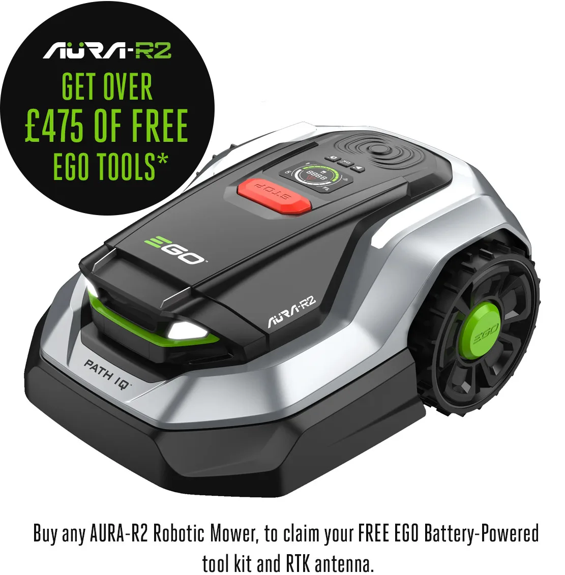 EGO Aura-R2 Robotic Lawnmower 1500m²