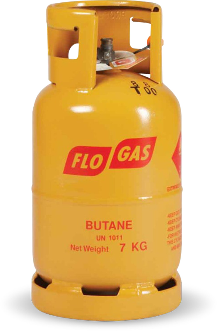 Flogas 7kg butane gas bottle