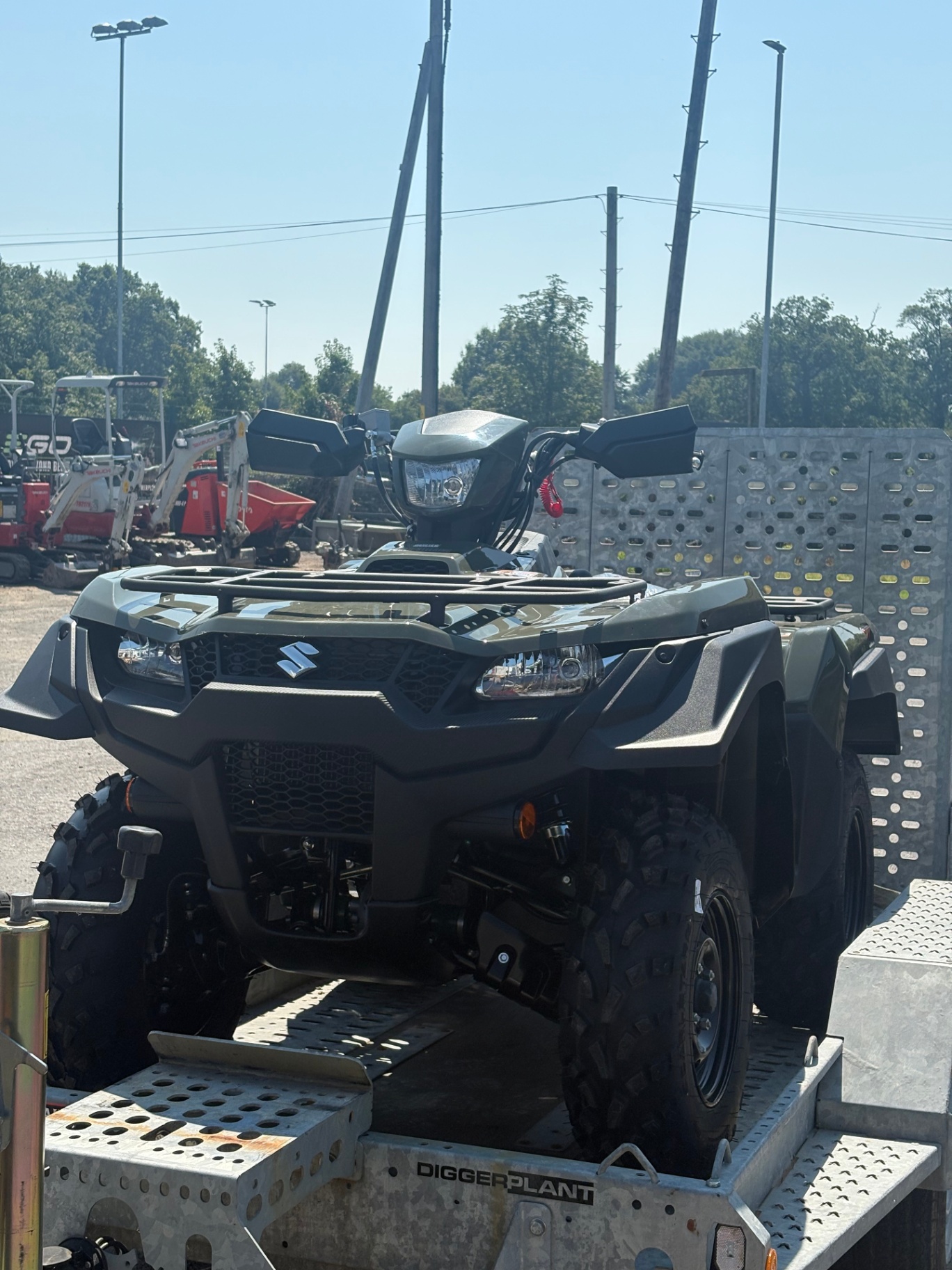 New Suzuki KingQuad ATV on our trailer
