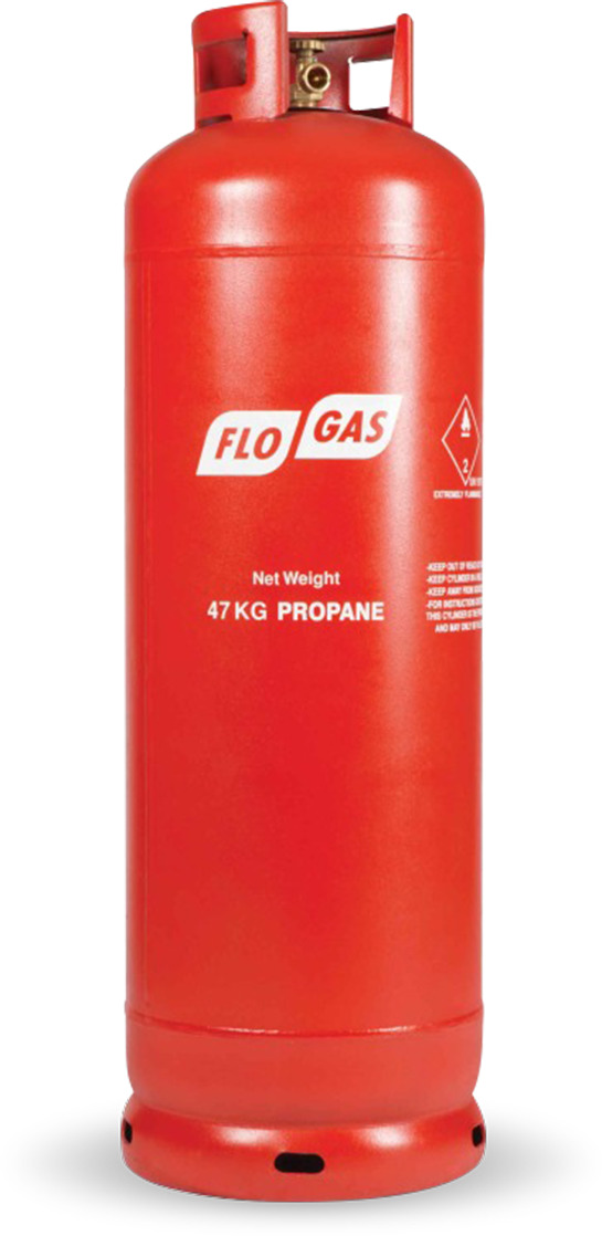 Flogas 47kg propane gas bottle