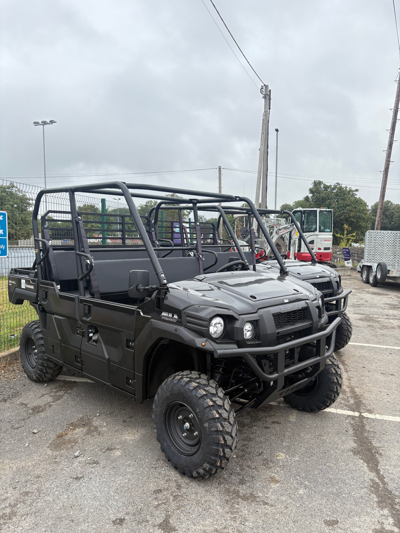 Kawasaki Mule PRO-DXT in our yard