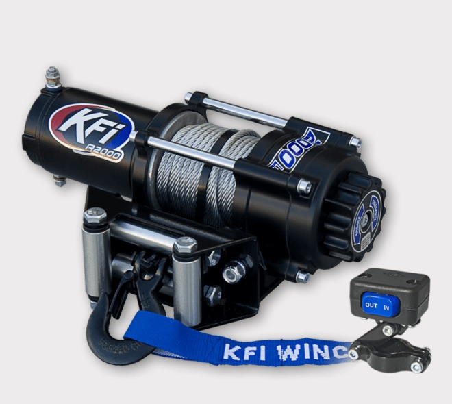 KFI 3000 lb steel-cable ATV/UTV winch