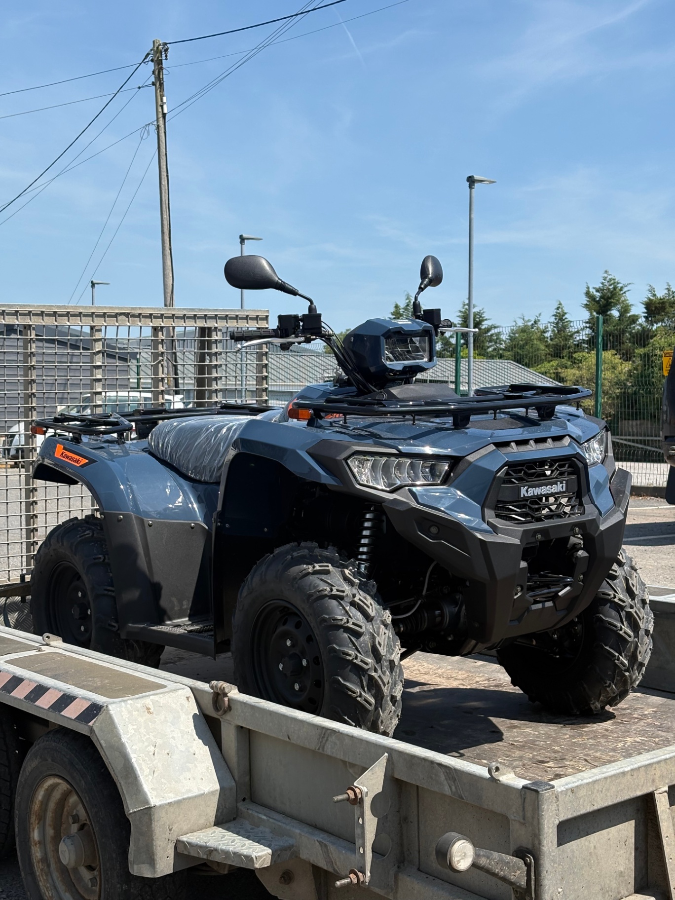 New Kawasaki Brute Force ATV on our trailer